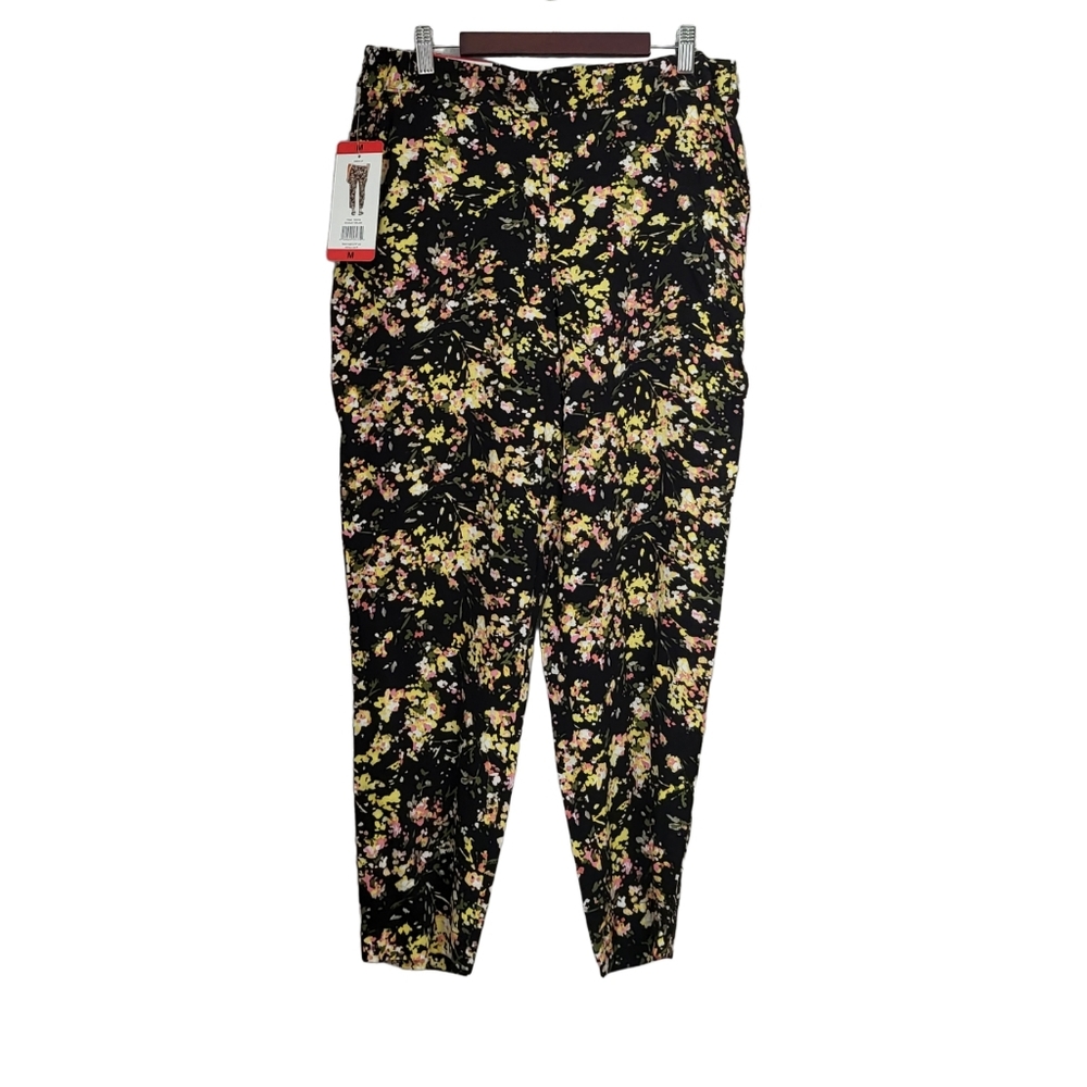 Jessica Simpson Cameren Bouquet Splash Pull-On Pants/Elastic Waistband. Size M